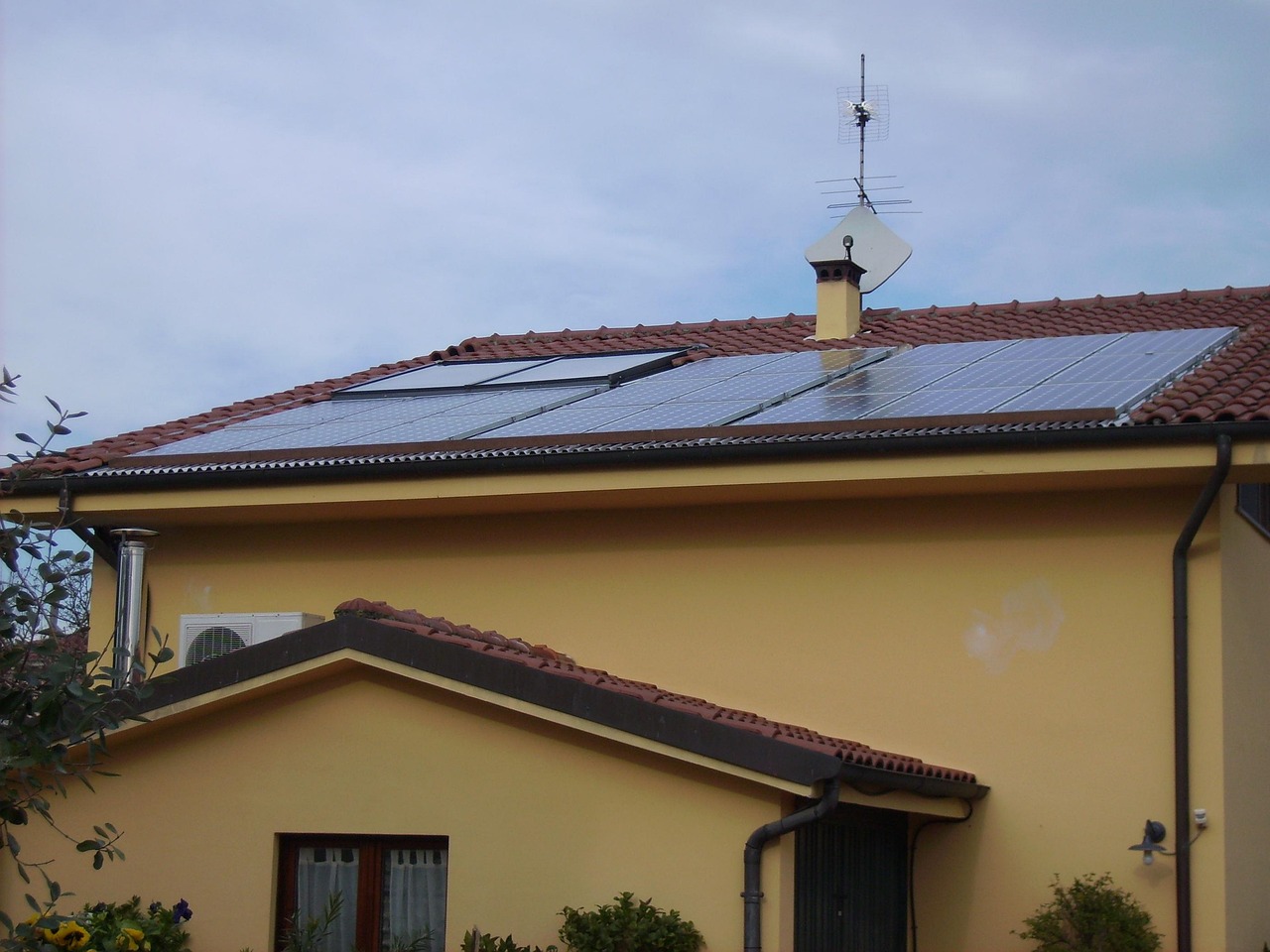 Solarthermie am Haus